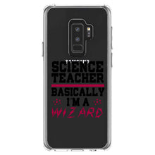 DistinctInk® Clear Shockproof Hybrid Case for Apple iPhone / Samsung Galaxy / Google Pixel - Science Teacher Basically I'm a Wizard