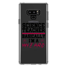 DistinctInk® Clear Shockproof Hybrid Case for Apple iPhone / Samsung Galaxy / Google Pixel - Science Teacher Basically I'm a Wizard