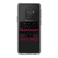 DistinctInk® Clear Shockproof Hybrid Case for Apple iPhone / Samsung Galaxy / Google Pixel - Science Teacher Basically I'm a Wizard