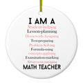 Teacher Student Helping Homework Encourage Ceramic Ornament