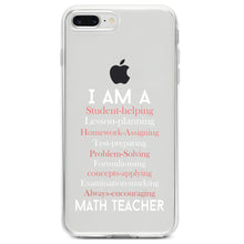 DistinctInk® Clear Shockproof Hybrid Case for Apple iPhone / Samsung Galaxy / Google Pixel - Teacher Student Helping Homework Encourage