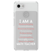 DistinctInk® Clear Shockproof Hybrid Case for Apple iPhone / Samsung Galaxy / Google Pixel - Teacher Student Helping Homework Encourage