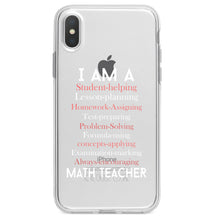 DistinctInk® Clear Shockproof Hybrid Case for Apple iPhone / Samsung Galaxy / Google Pixel - Teacher Student Helping Homework Encourage