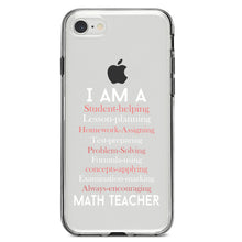 DistinctInk® Clear Shockproof Hybrid Case for Apple iPhone / Samsung Galaxy / Google Pixel - Teacher Student Helping Homework Encourage