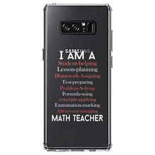 DistinctInk® Clear Shockproof Hybrid Case for Apple iPhone / Samsung Galaxy / Google Pixel - Teacher Student Helping Homework Encourage