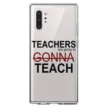 DistinctInk® Clear Shockproof Hybrid Case for Apple iPhone / Samsung Galaxy / Google Pixel - Teachers Gonna Teach