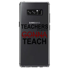 DistinctInk® Clear Shockproof Hybrid Case for Apple iPhone / Samsung Galaxy / Google Pixel - Teachers Gonna Teach