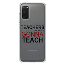 DistinctInk® Clear Shockproof Hybrid Case for Apple iPhone / Samsung Galaxy / Google Pixel - Teachers Gonna Teach
