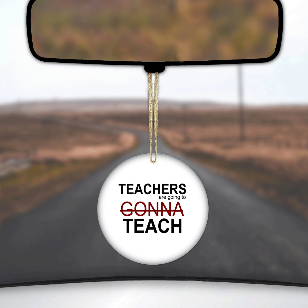 Teachers Gonna Teach Ceramic Ornament, view 3