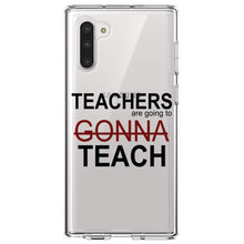 DistinctInk® Clear Shockproof Hybrid Case for Apple iPhone / Samsung Galaxy / Google Pixel - Teachers Gonna Teach