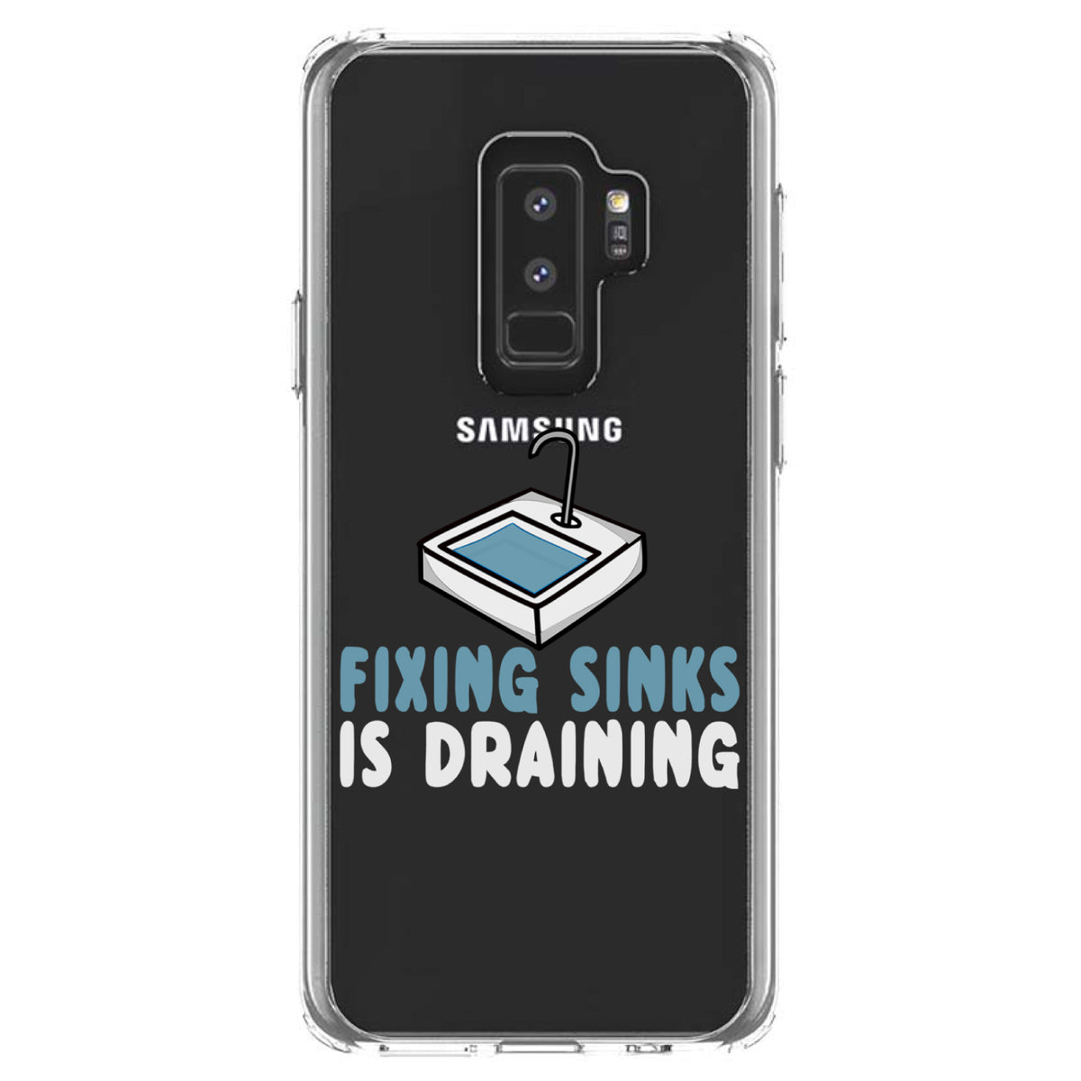 Fixing Sinks is Draining, Plumbing Clear Shockproof iPhone Case, view 20