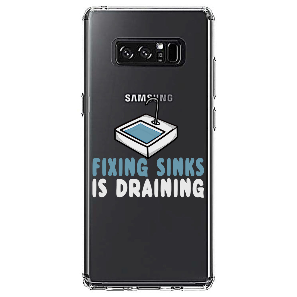 Fixing Sinks is Draining, Plumbing Clear Shockproof iPhone Case, view 12
