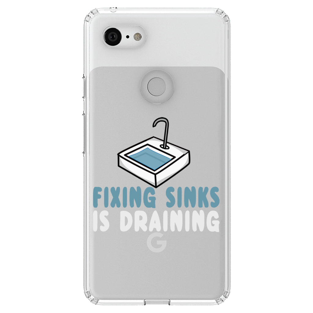 Fixing Sinks is Draining, Plumbing Clear Shockproof iPhone Case, view 21