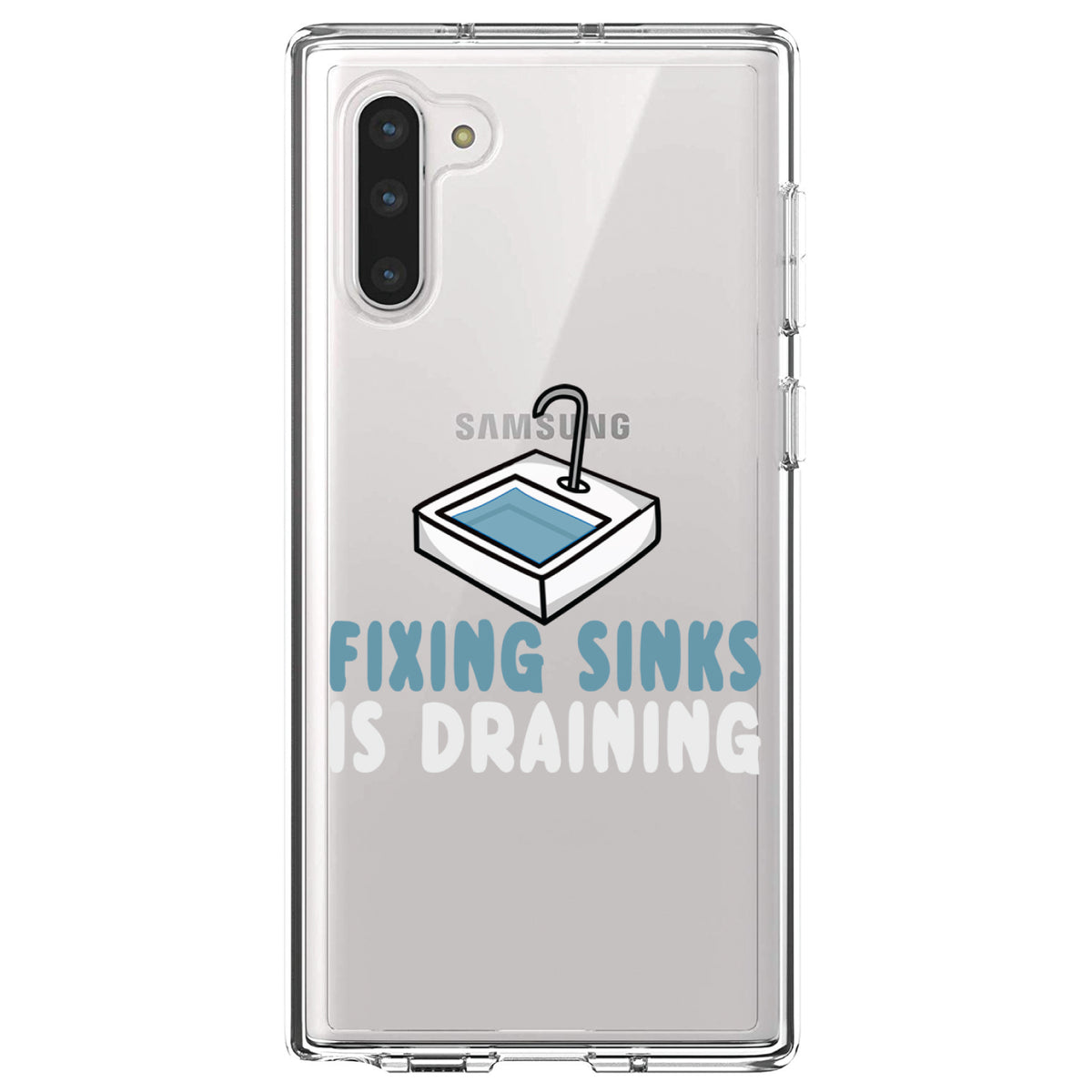 Fixing Sinks is Draining, Plumbing Clear Shockproof iPhone Case, view 9