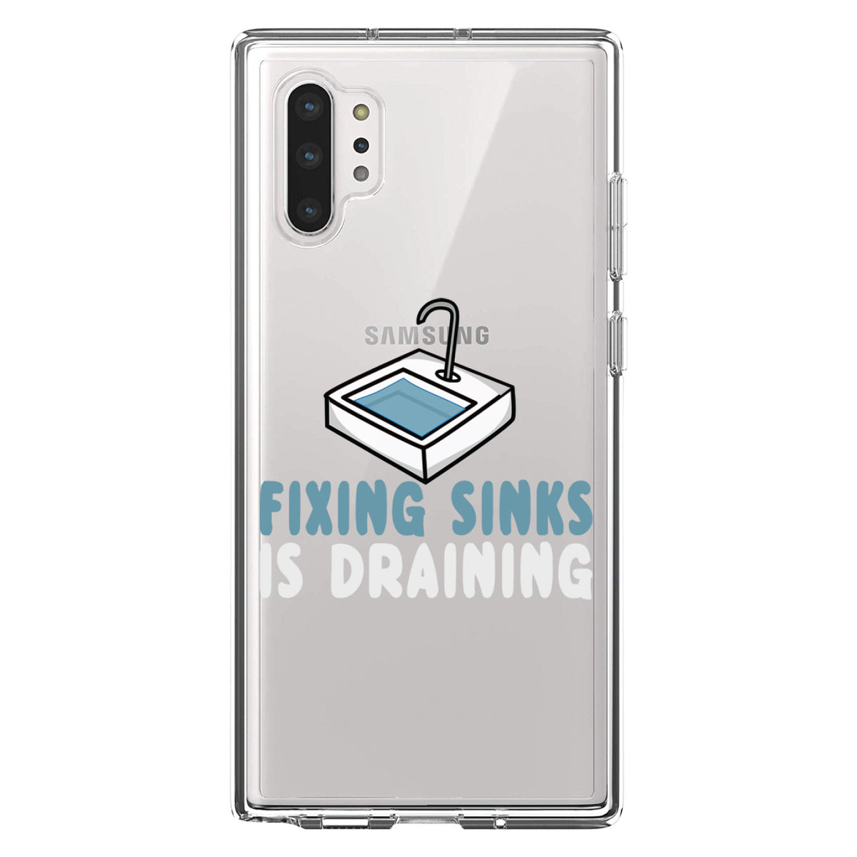 Fixing Sinks is Draining, Plumbing Clear Shockproof iPhone Case, view 10