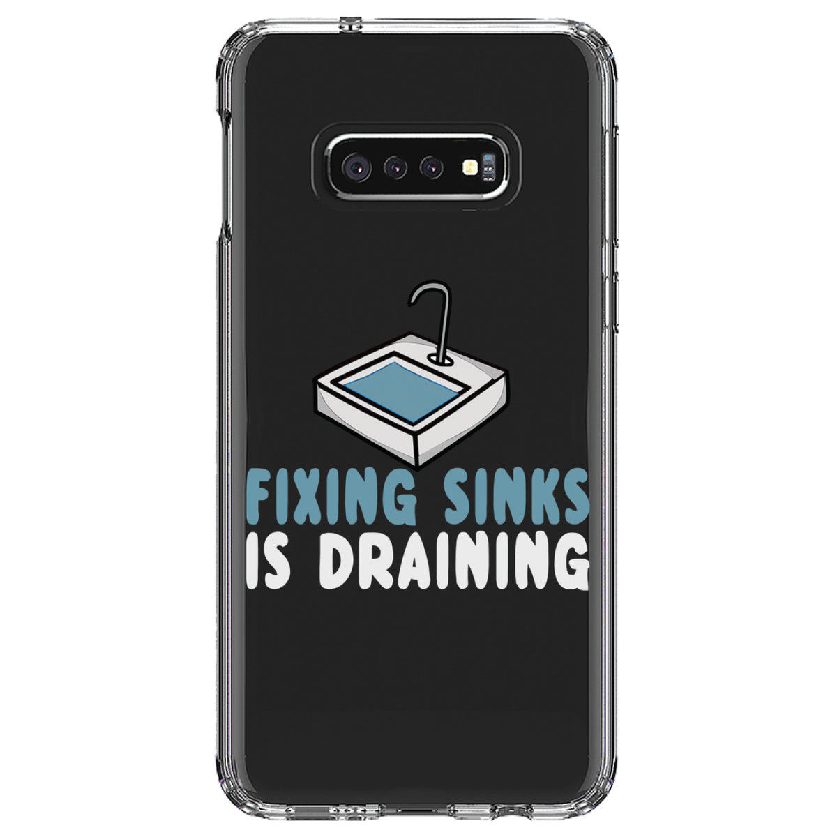 Fixing Sinks is Draining, Plumbing Clear Shockproof iPhone Case, view 18