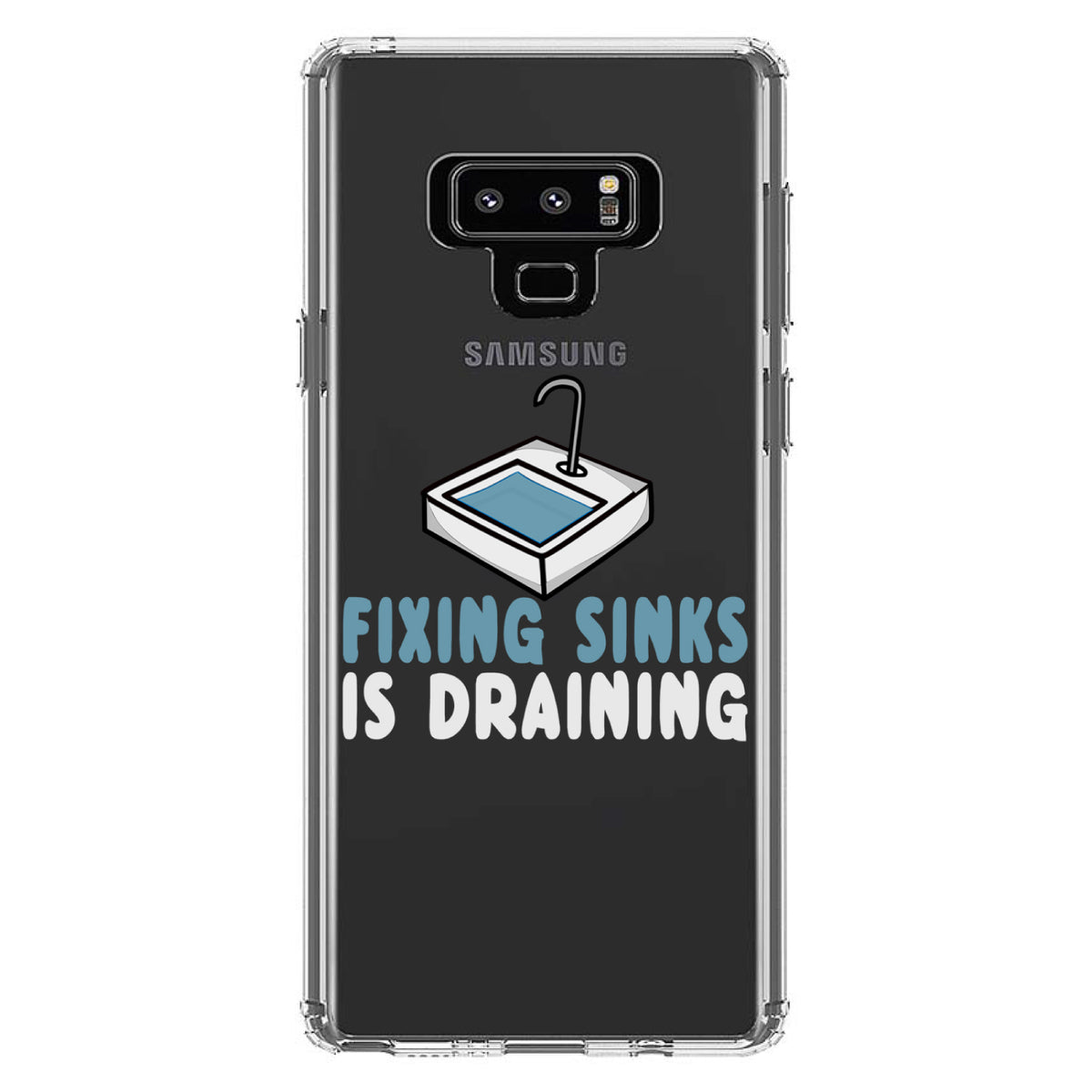 Fixing Sinks is Draining, Plumbing Clear Shockproof iPhone Case, view 11