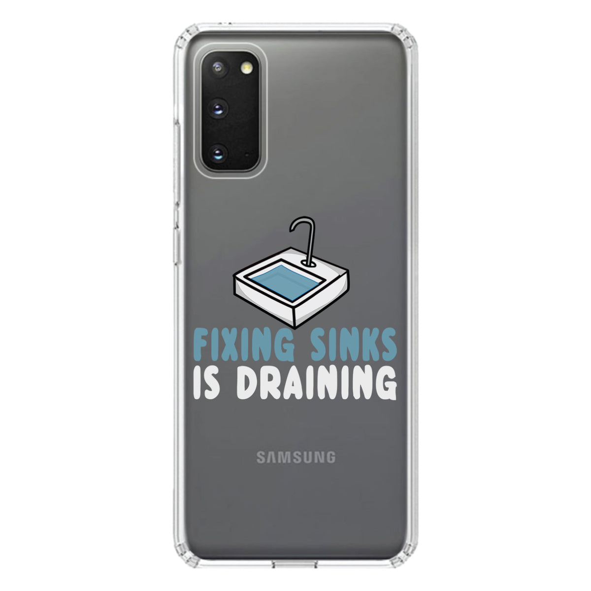 Fixing Sinks is Draining, Plumbing Clear Shockproof iPhone Case, view 14