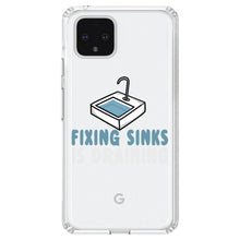 DistinctInk® Clear Shockproof Hybrid Case for Apple iPhone / Samsung Galaxy / Google Pixel - Fixing Sinks is Draining - Plumbing