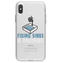 DistinctInk® Clear Shockproof Hybrid Case for Apple iPhone / Samsung Galaxy / Google Pixel - Fixing Sinks is Draining - Plumbing