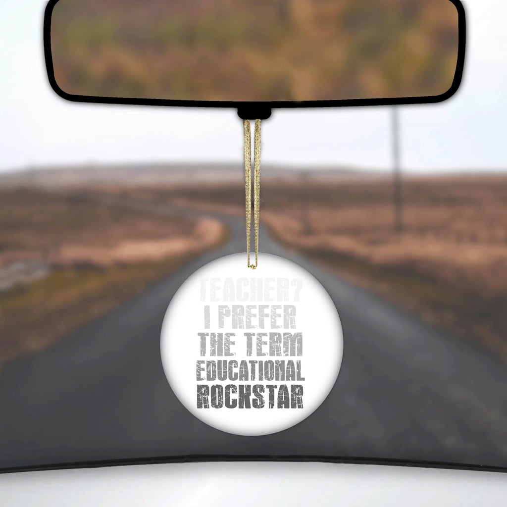Teacher I Prefer Educational Rockstar Ceramic Ornament, view 3