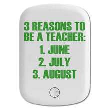DistinctInk Magnetic Battery Pack, Wireless Portable Charger with USB-C Cable, Compatible with MagSafe iPhone 14 / 13 / 12 Series - Reasons to be a Teacher June July August
