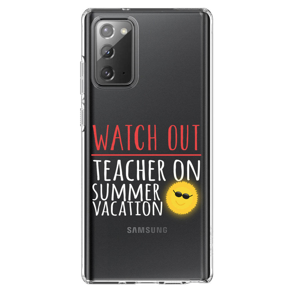 Watch Out Teacher on Summer Vacation Clear Shockproof iPhone Case, view 7