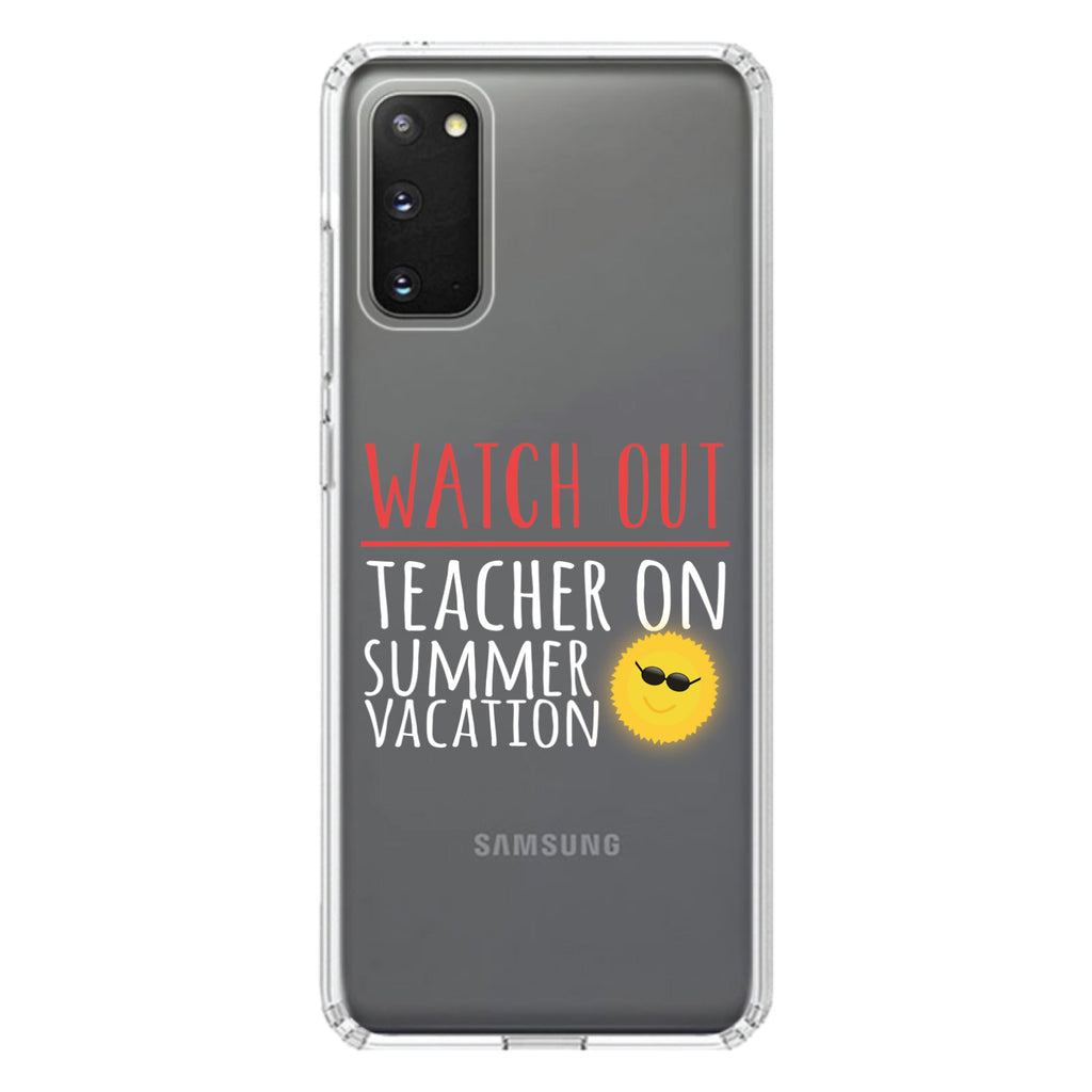 Watch Out Teacher on Summer Vacation Clear Shockproof iPhone Case, view 14