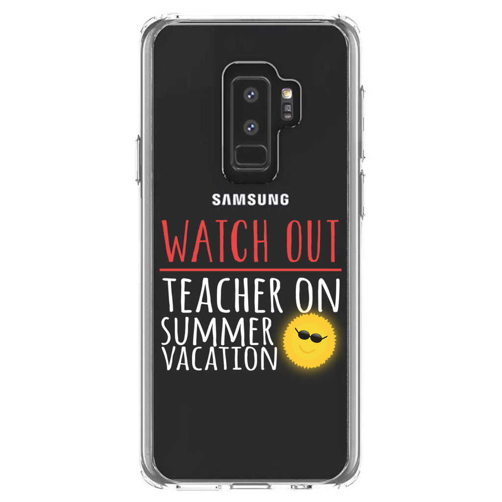 Watch Out Teacher on Summer Vacation Clear Shockproof iPhone Case, view 20