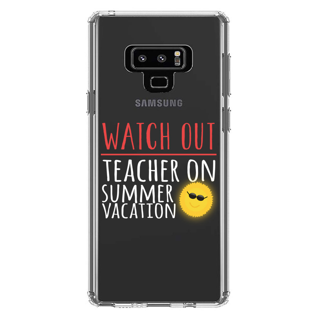 Watch Out Teacher on Summer Vacation Clear Shockproof iPhone Case, view 11