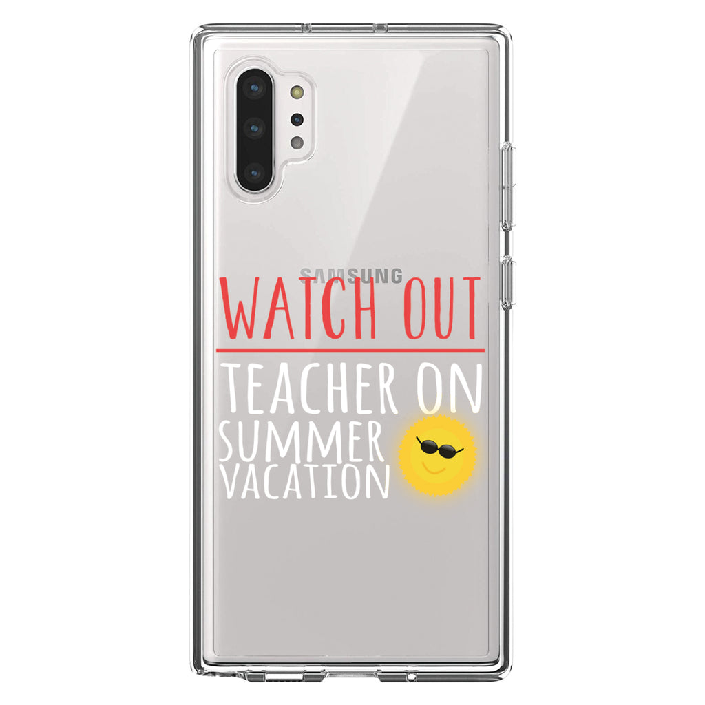 Watch Out Teacher on Summer Vacation Clear Shockproof iPhone Case, view 10