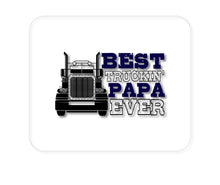 DistinctInk Custom Foam Rubber Mouse Pad - 1/4" Thick - Best Truckin' Papa Ever