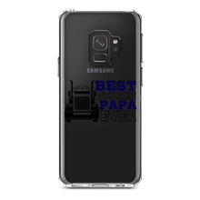 DistinctInk® Clear Shockproof Hybrid Case for Apple iPhone / Samsung Galaxy / Google Pixel - Best Truckin' Papa Ever