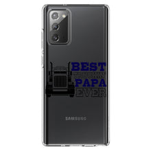 DistinctInk® Clear Shockproof Hybrid Case for Apple iPhone / Samsung Galaxy / Google Pixel - Best Truckin' Papa Ever
