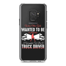 DistinctInk® Clear Shockproof Hybrid Case for Apple iPhone / Samsung Galaxy / Google Pixel - Other Girls Princess Wanted to be Truck Driver