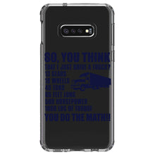 DistinctInk® Clear Shockproof Hybrid Case for Apple iPhone / Samsung Galaxy / Google Pixel - You Think I Just Drive a Truck? Torque Tons