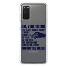 DistinctInk® Clear Shockproof Hybrid Case for Apple iPhone / Samsung Galaxy / Google Pixel - You Think I Just Drive a Truck? Torque Tons