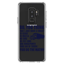 DistinctInk® Clear Shockproof Hybrid Case for Apple iPhone / Samsung Galaxy / Google Pixel - You Think I Just Drive a Truck? Torque Tons