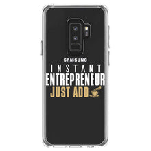 DistinctInk® Clear Shockproof Hybrid Case for Apple iPhone / Samsung Galaxy / Google Pixel - Instant Entrepreneur Just Add Coffee