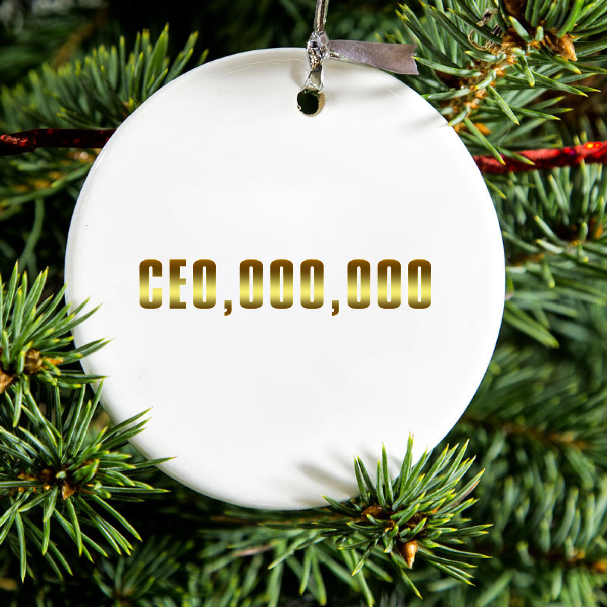 CEO,000,000 Entrepreneur 3 commo Ceramic Ornament, view 2
