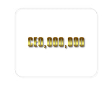 DistinctInk Custom Foam Rubber Mouse Pad - 1/4" Thick - CEO,000,000 Entrepreneur 3 commo