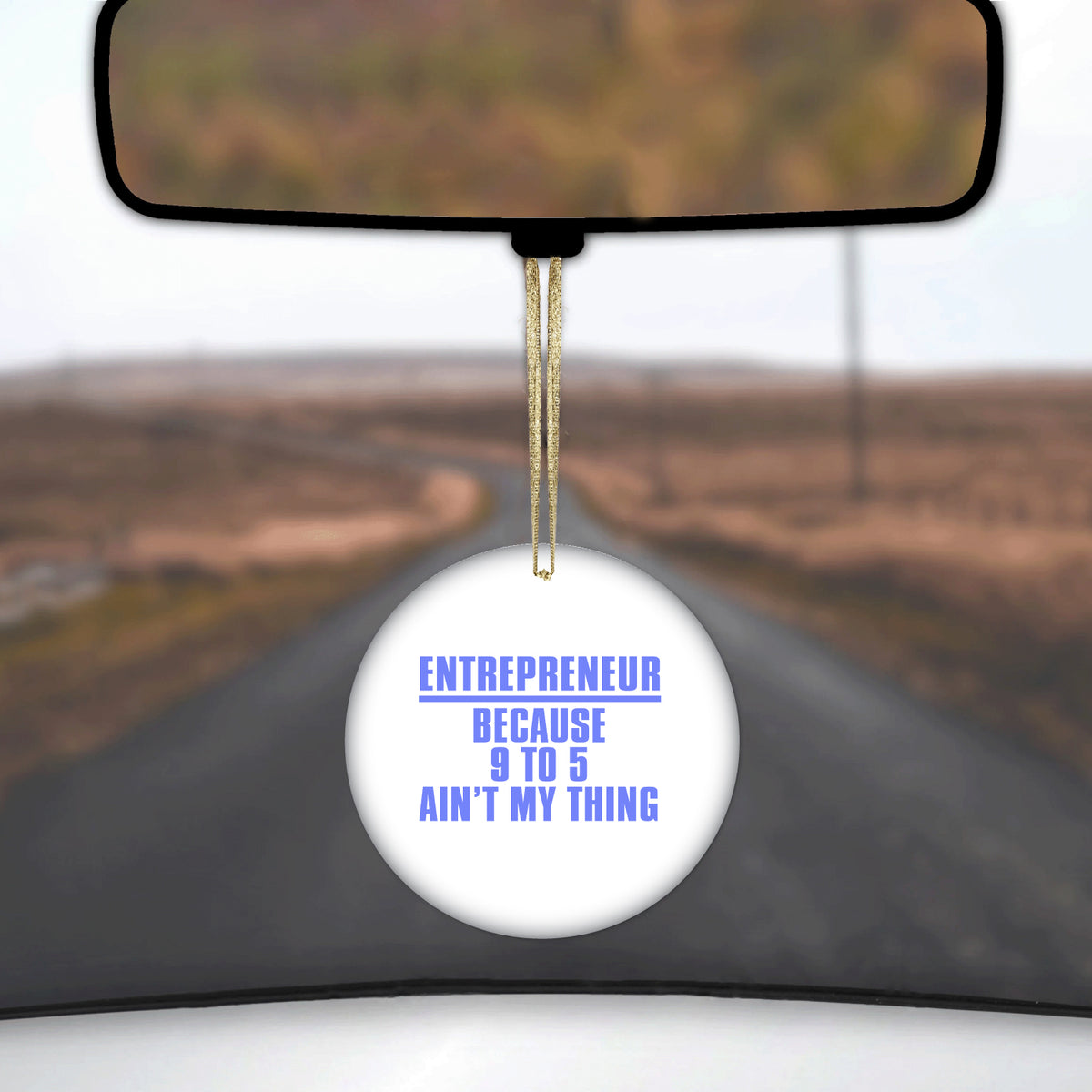 Entrepreneur Because 9 to 5 Ain't My Thing Ceramic Ornament, view 3
