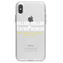 DistinctInk® Clear Shockproof Hybrid Case for Apple iPhone / Samsung Galaxy / Google Pixel - Billion Dollar Entrepreneur