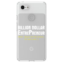 DistinctInk® Clear Shockproof Hybrid Case for Apple iPhone / Samsung Galaxy / Google Pixel - Billion Dollar Entrepreneur