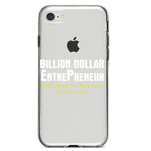 DistinctInk® Clear Shockproof Hybrid Case for Apple iPhone / Samsung Galaxy / Google Pixel - Billion Dollar Entrepreneur