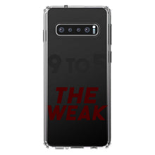 DistinctInk® Clear Shockproof Hybrid Case for Apple iPhone / Samsung Galaxy / Google Pixel - 9 to 5 Is For the Weak