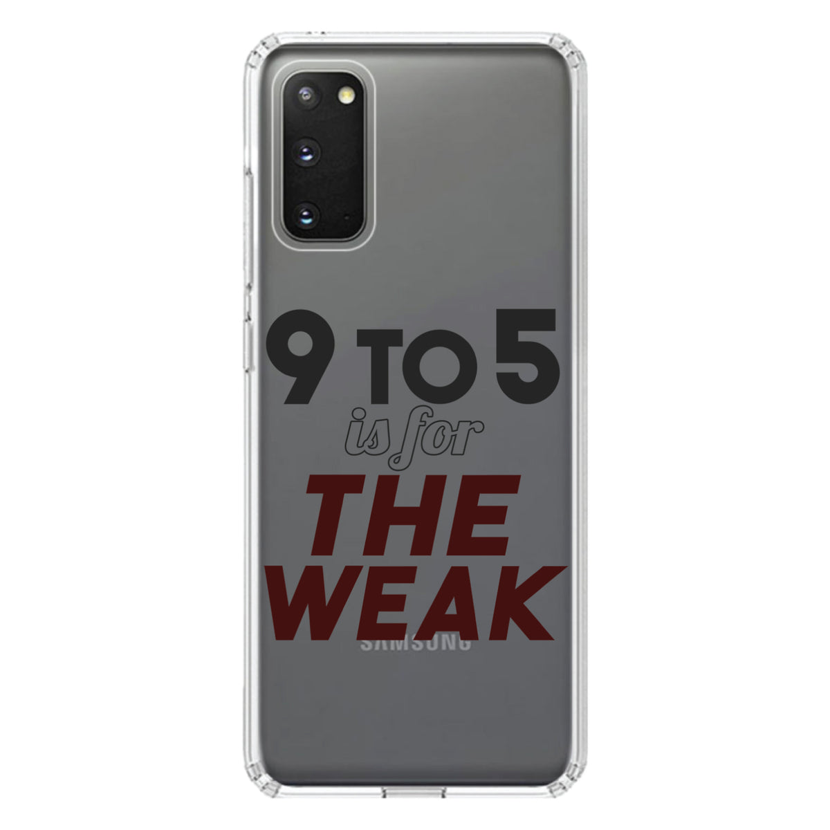 9 to 5 Is For the Weak Clear Shockproof iPhone Case, view 13