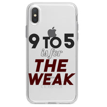 DistinctInk® Clear Shockproof Hybrid Case for Apple iPhone / Samsung Galaxy / Google Pixel - 9 to 5 Is For the Weak