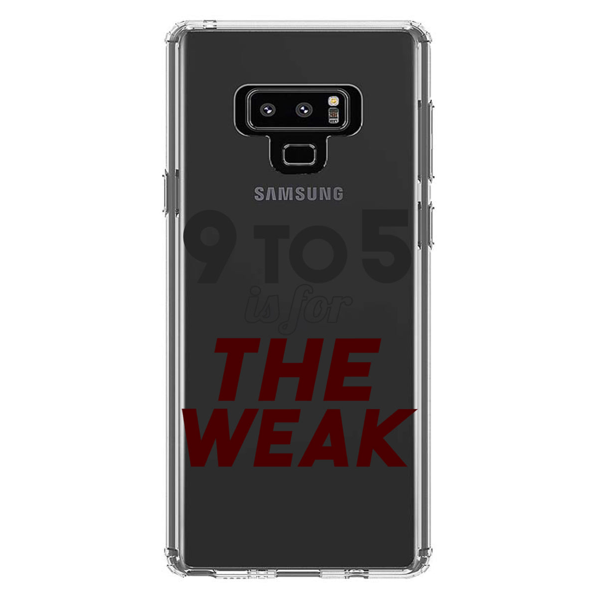 9 to 5 Is For the Weak Clear Shockproof iPhone Case, view 11