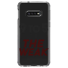 DistinctInk® Clear Shockproof Hybrid Case for Apple iPhone / Samsung Galaxy / Google Pixel - 9 to 5 Is For the Weak